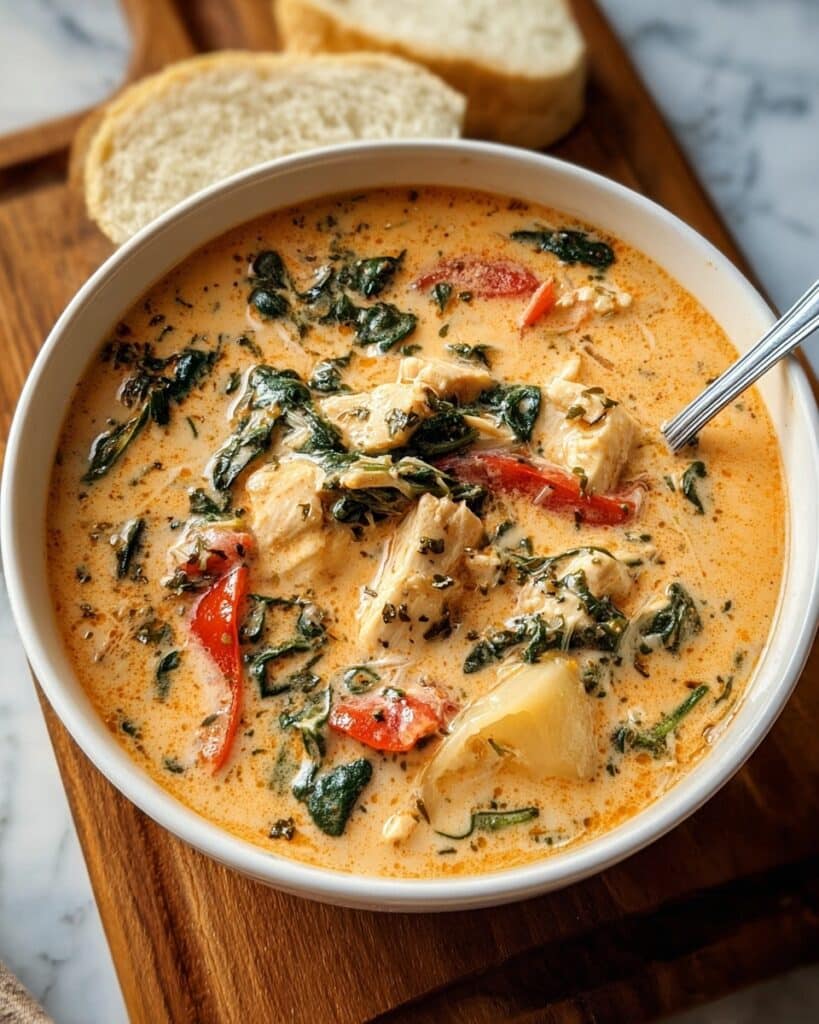 Creamy Tuscan Chicken Soup Recipe