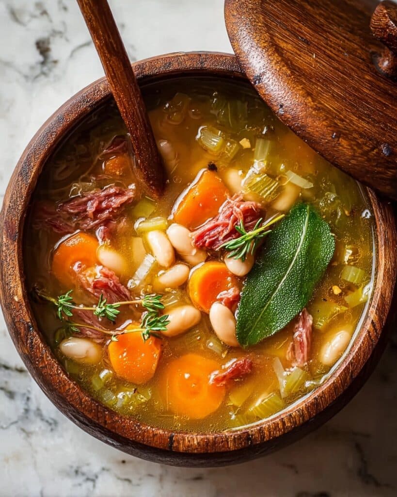 Rustic White Bean and Smoked Beef Soup Recipe