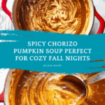 Spicy chorizo pumpkin soup Recipe