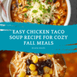 Easy Chicken Taco Soup Recipe