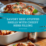 Stuffed Shells with Savory Beef Sauce Recipe