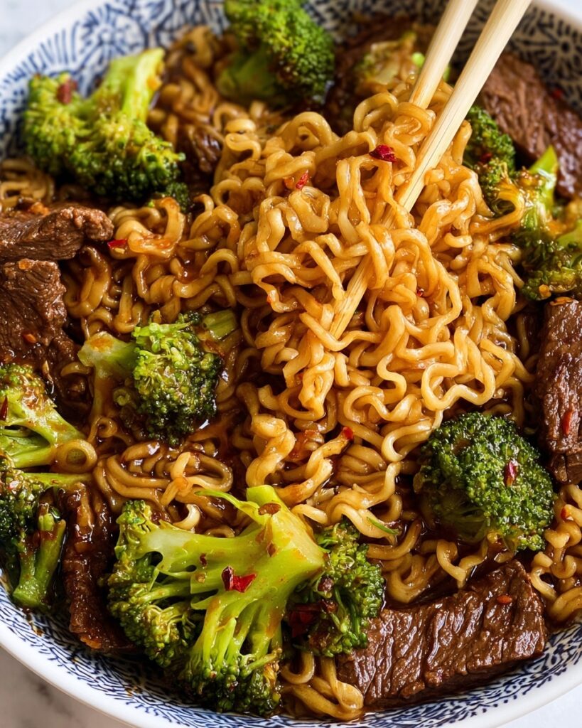 Beef and Broccoli Ramen Stir Fry Recipe