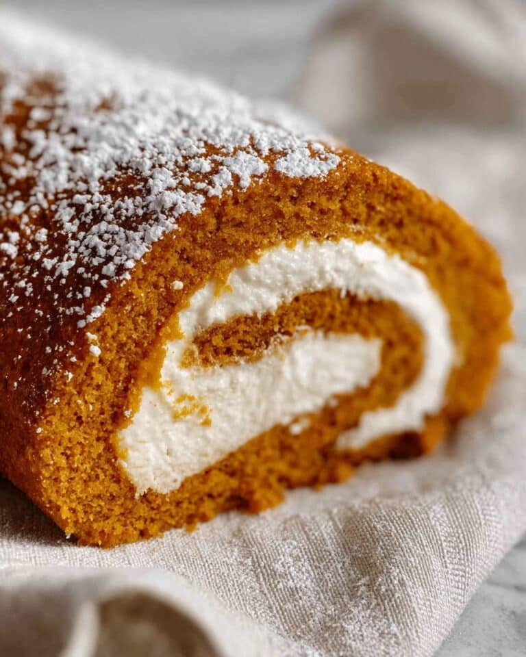 Fall Pumpkin Spice Roll Cake Recipe
