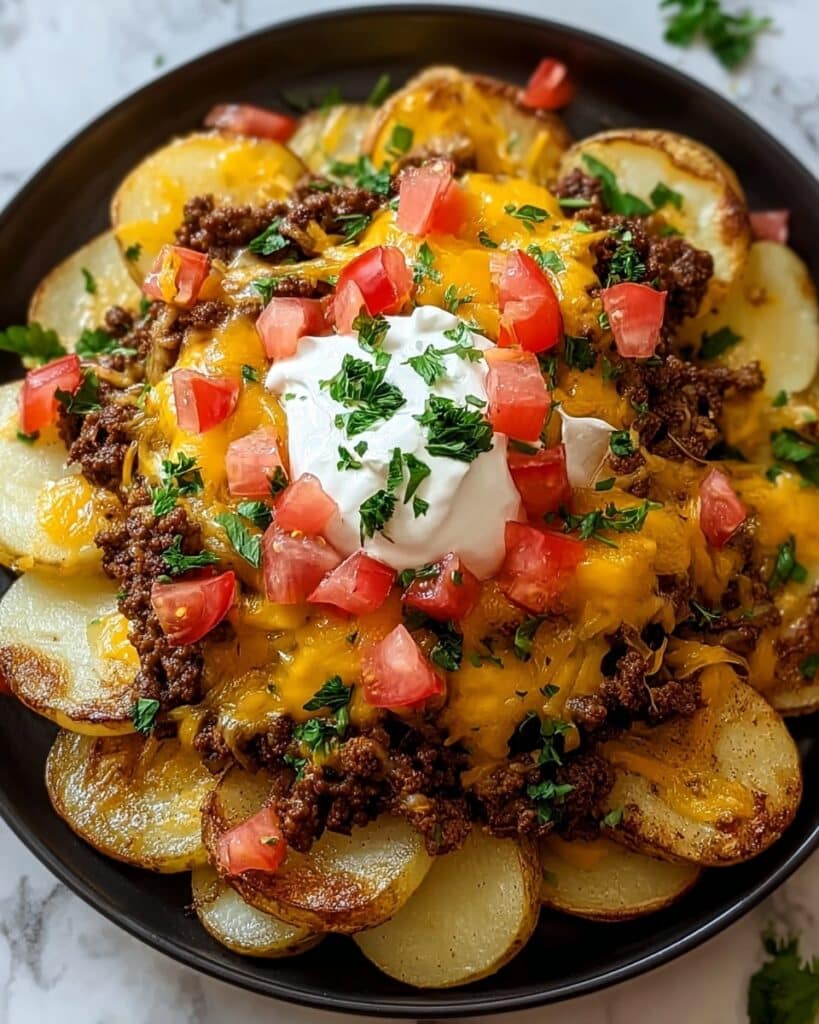 Cheesy Taco Potatoes Recipe