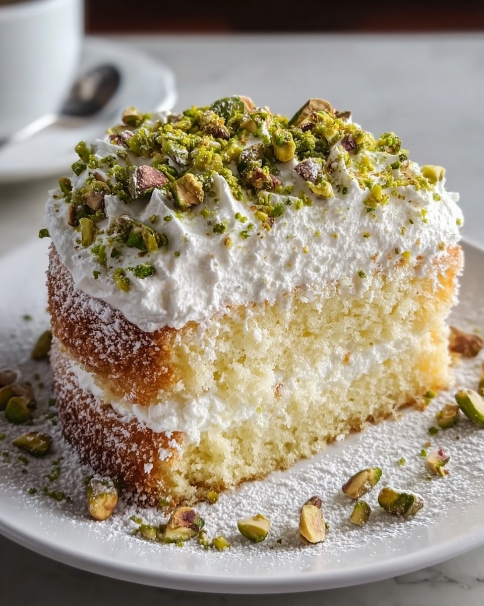 Lemon Pistachio Ricotta Cloud Cake Recipe