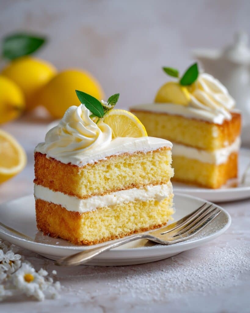 Italian Lemon Cream Cake Recipe