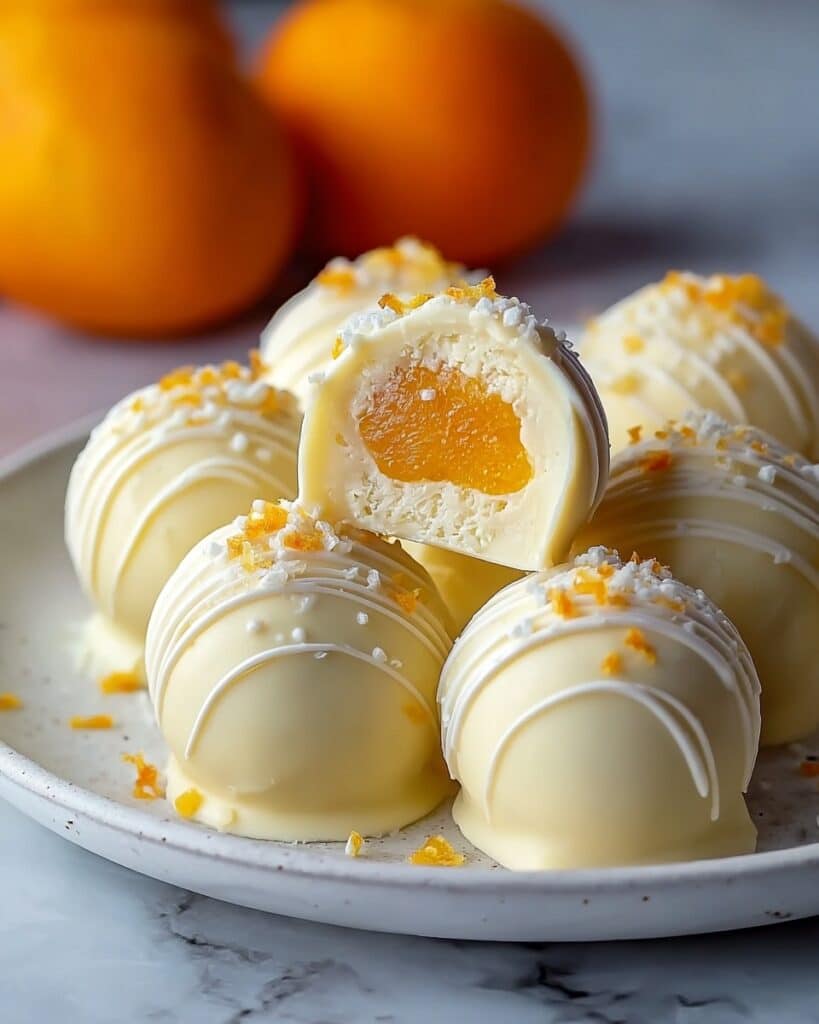 White Chocolate Orange Creamsicle Truffles Recipe