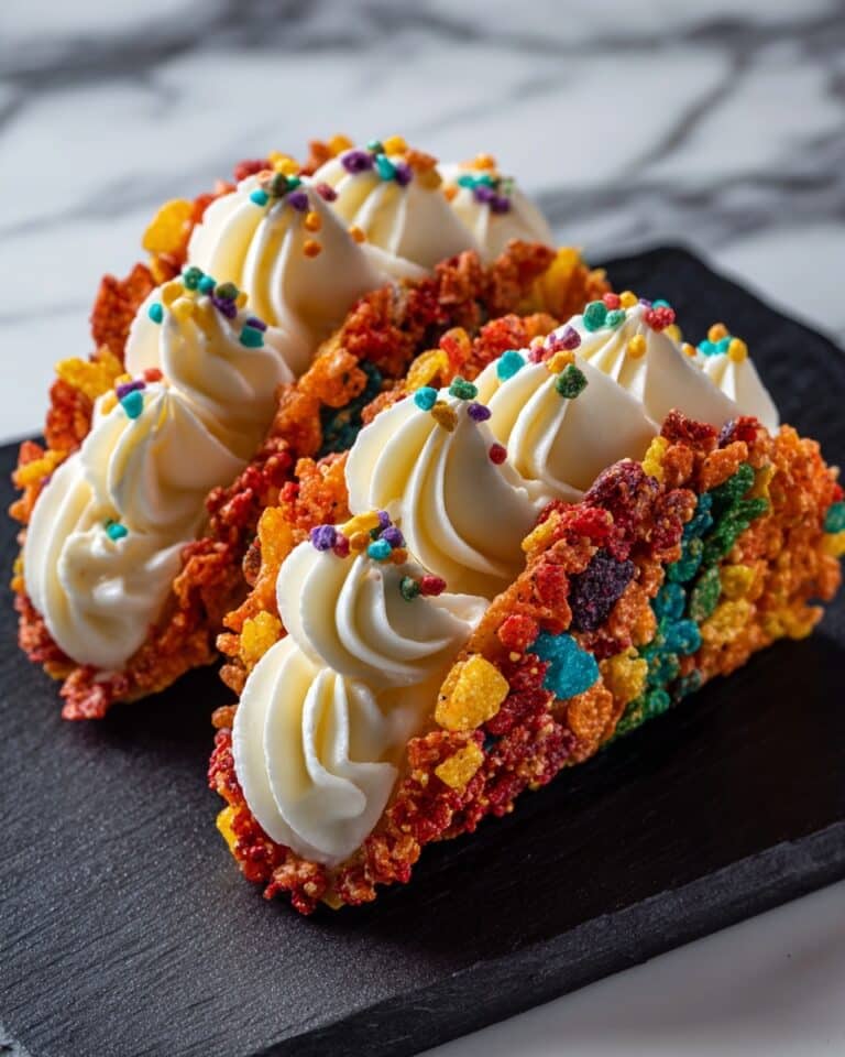Fruity Pebbles Cheesecake Tacos Recipe
