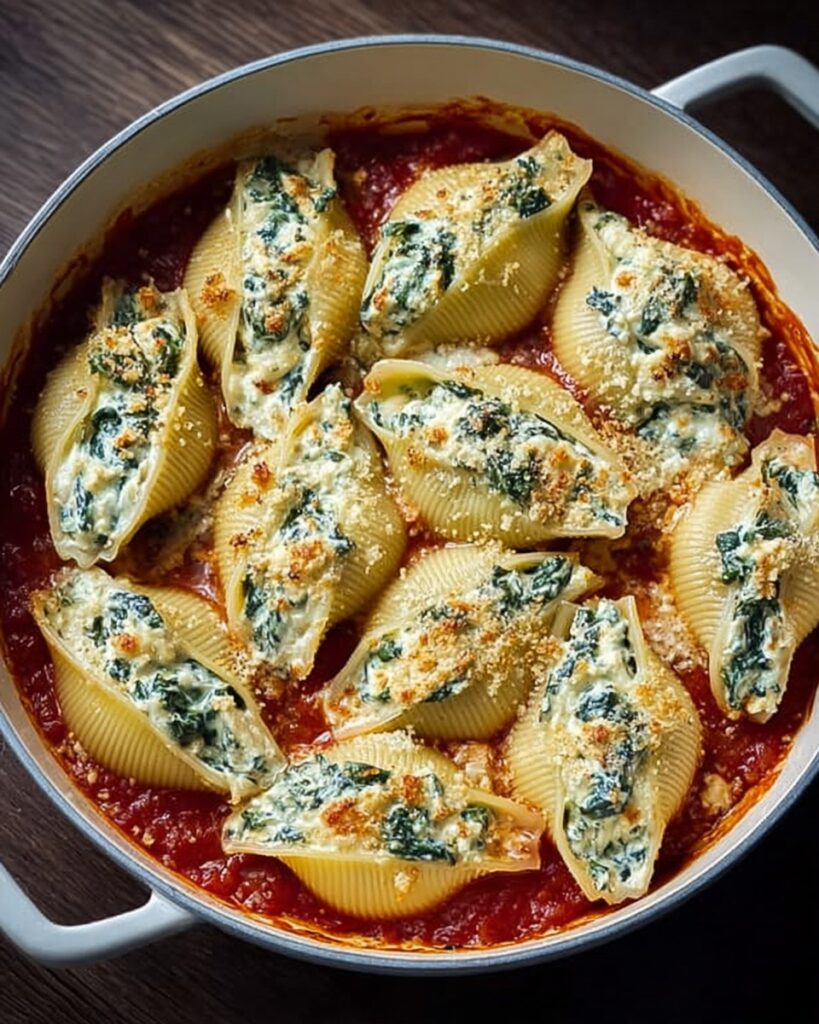 Spinach and Ricotta Stuffed Shells Recipe