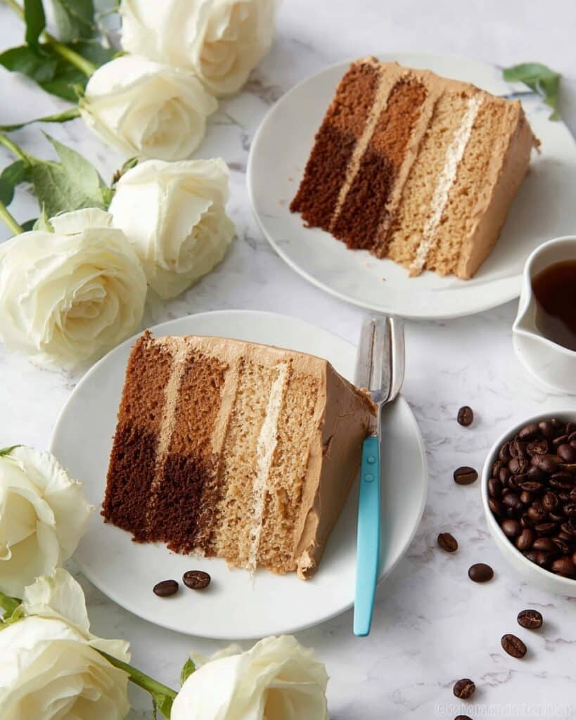 Coffee-Flavored Cake with Swiss Meringue Buttercream Recipe