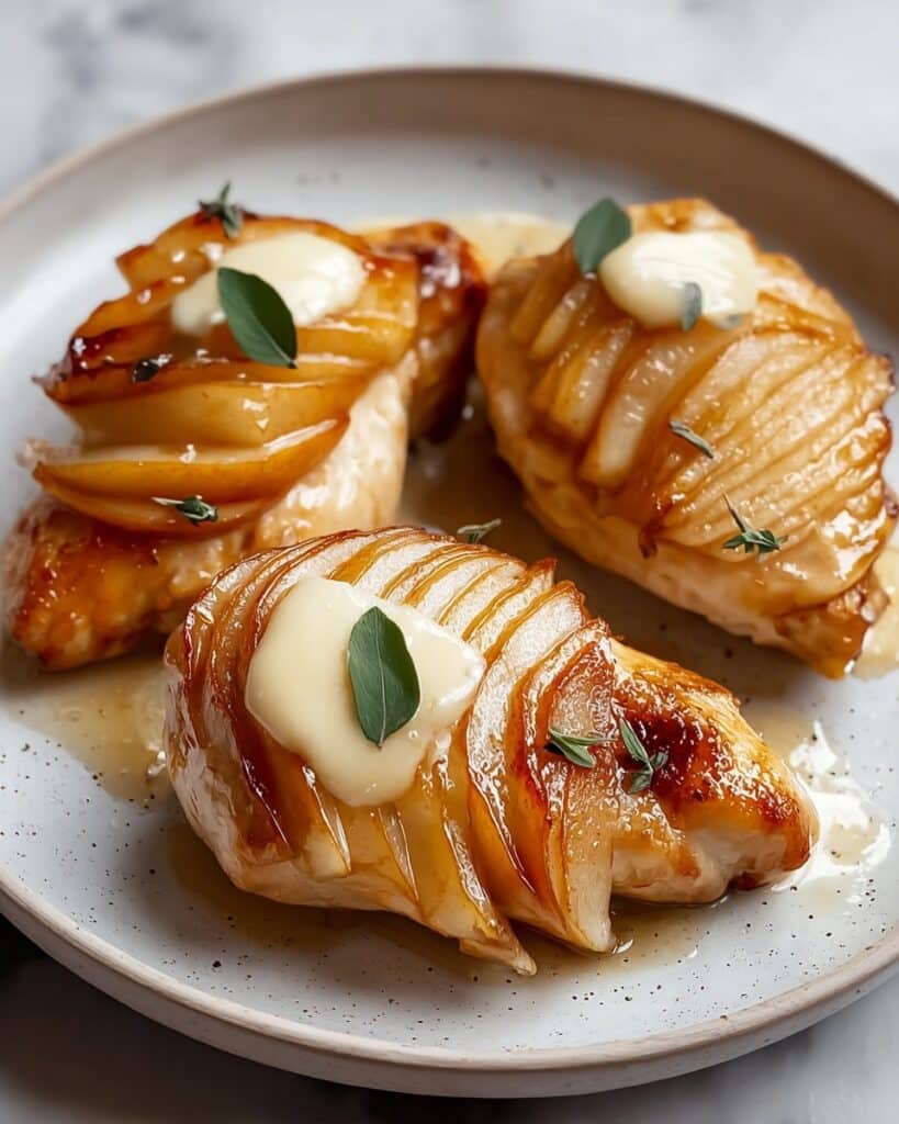 Maple Glazed Apple and Brie Stuffed Chicken Delight Recipe