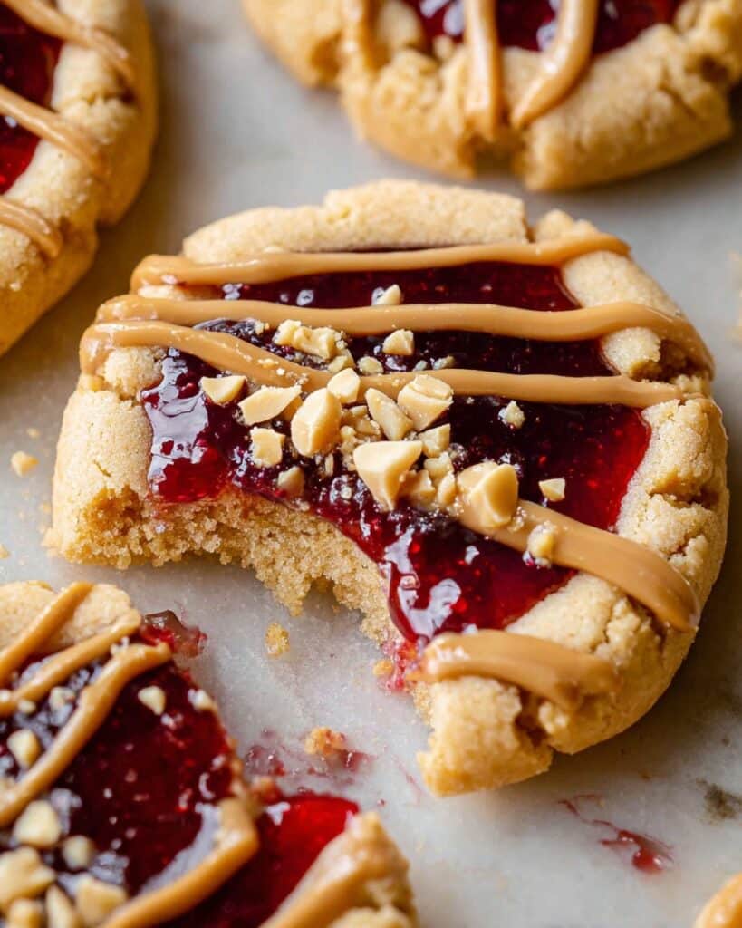 Peanut Butter and Jelly Cookies Recipe