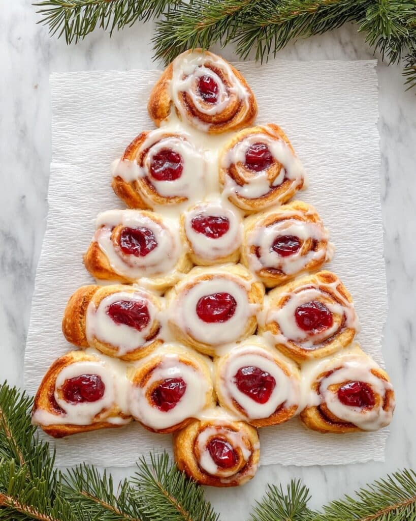 Christmas Tree Cream Cheese Danish Recipe