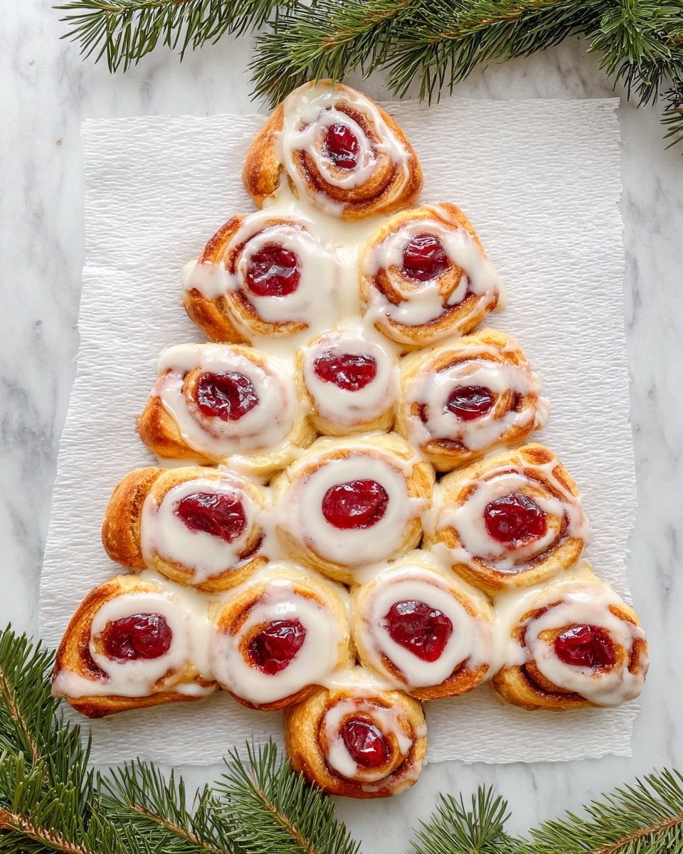 Christmas Tree Cream Cheese Danish Recipe