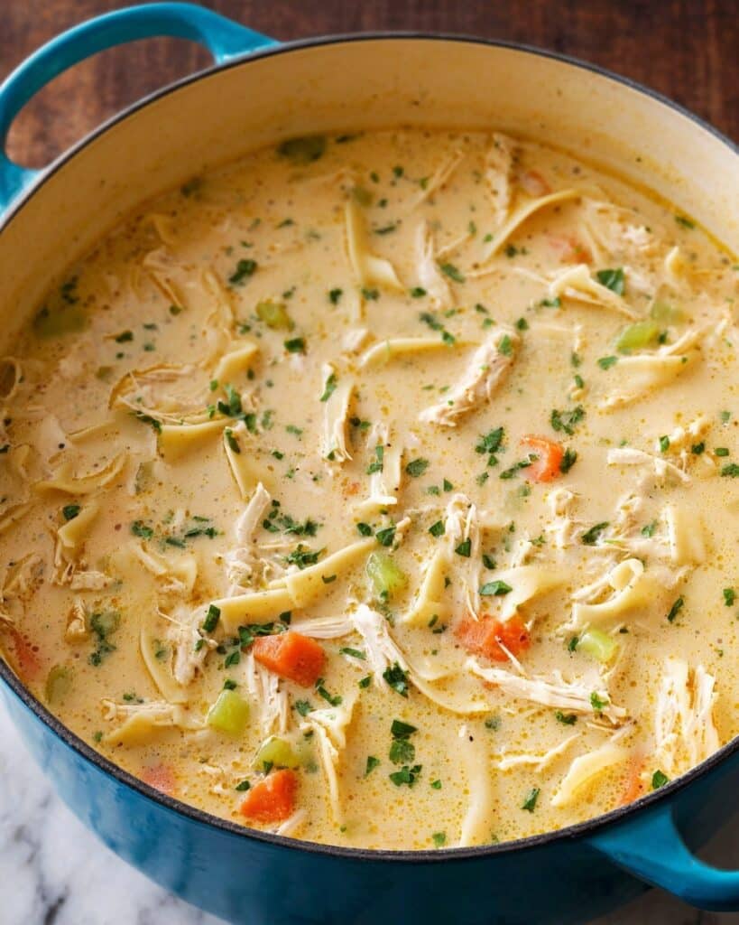 Creamy Chicken Noodle Soup Recipe