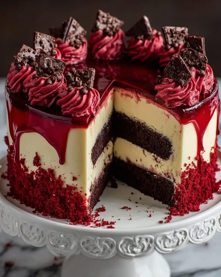 Red Velvet Cheesecake Layer Cake Recipe