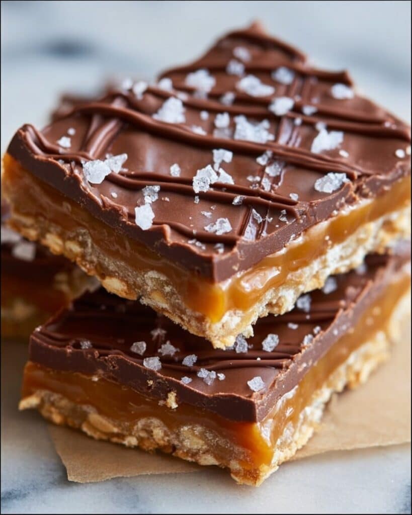 Salted Caramel Pretzel Bark Recipe