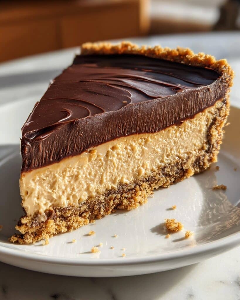 No-Bake Chocolate Peanut Butter Pie Recipe