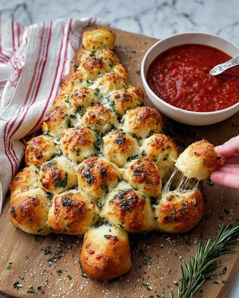 Cheesy Christmas Tree Bread Recipe