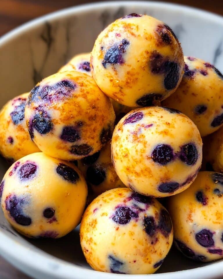 Lemon Blueberry Cottage Cheese Protein Bites Recipe