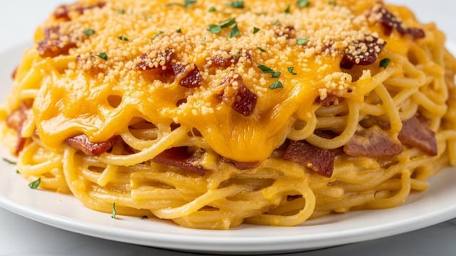 Spicy Southern Cheesy Chicken Spaghetti Casserole Recipe