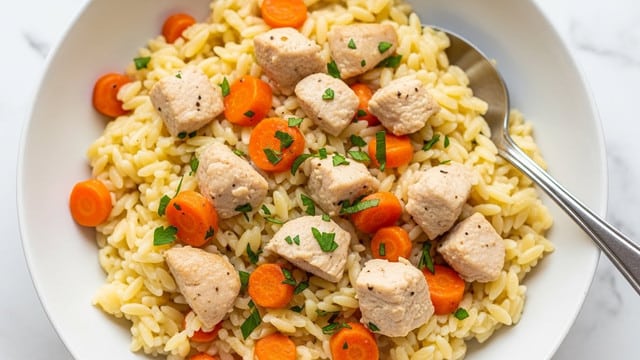 Creamy Chicken Pot Pie Orzo Recipe