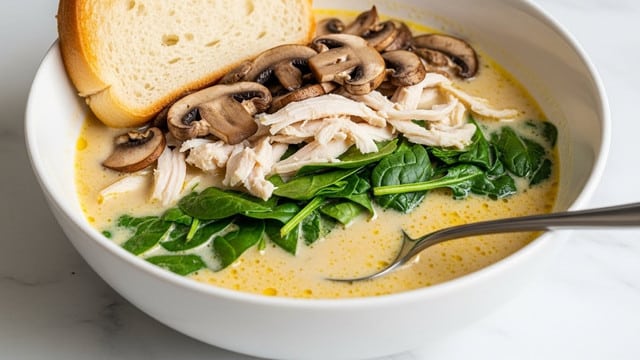 Comforting Rotisserie Chicken and Mushroom Soup Recipe