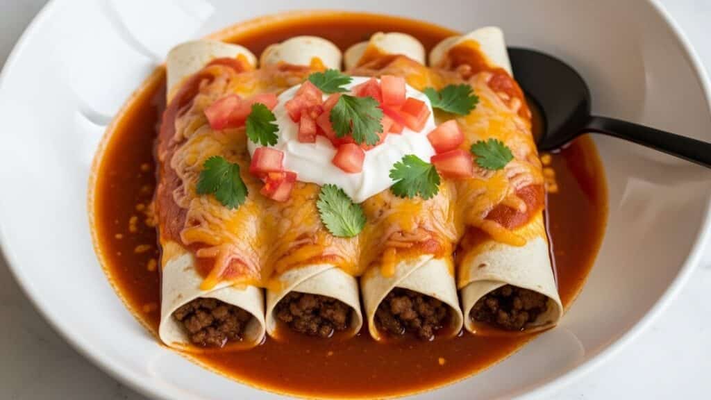 Ground Beef Enchiladas Recipe
