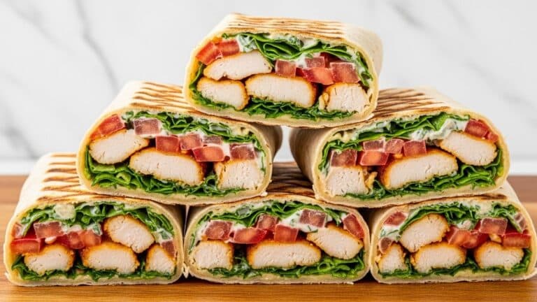 Crispy Air Fryer Chicken & Mozzarella Wraps Recipe