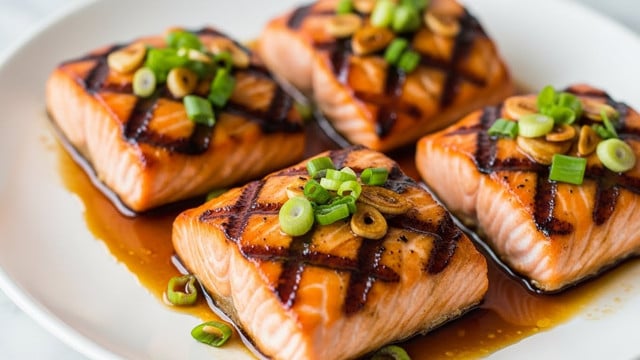 Easy Crispy Honey Garlic Glazed Salmon Recipe