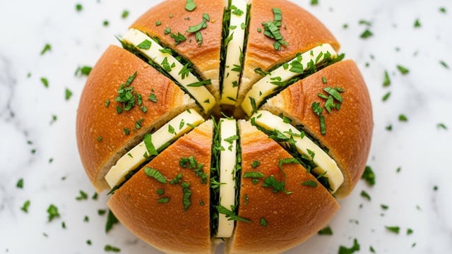 Korean Cream Cheese Garlic Bread Recipe