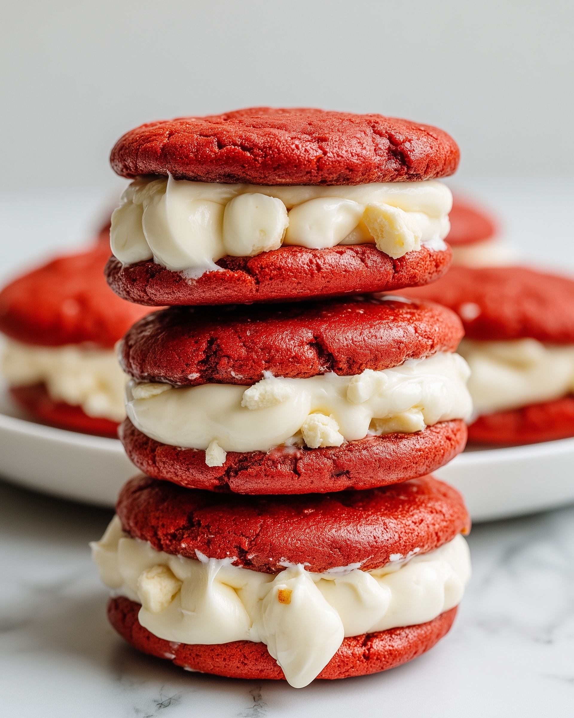 Red Velvet Cookie Sandwiches Recipe