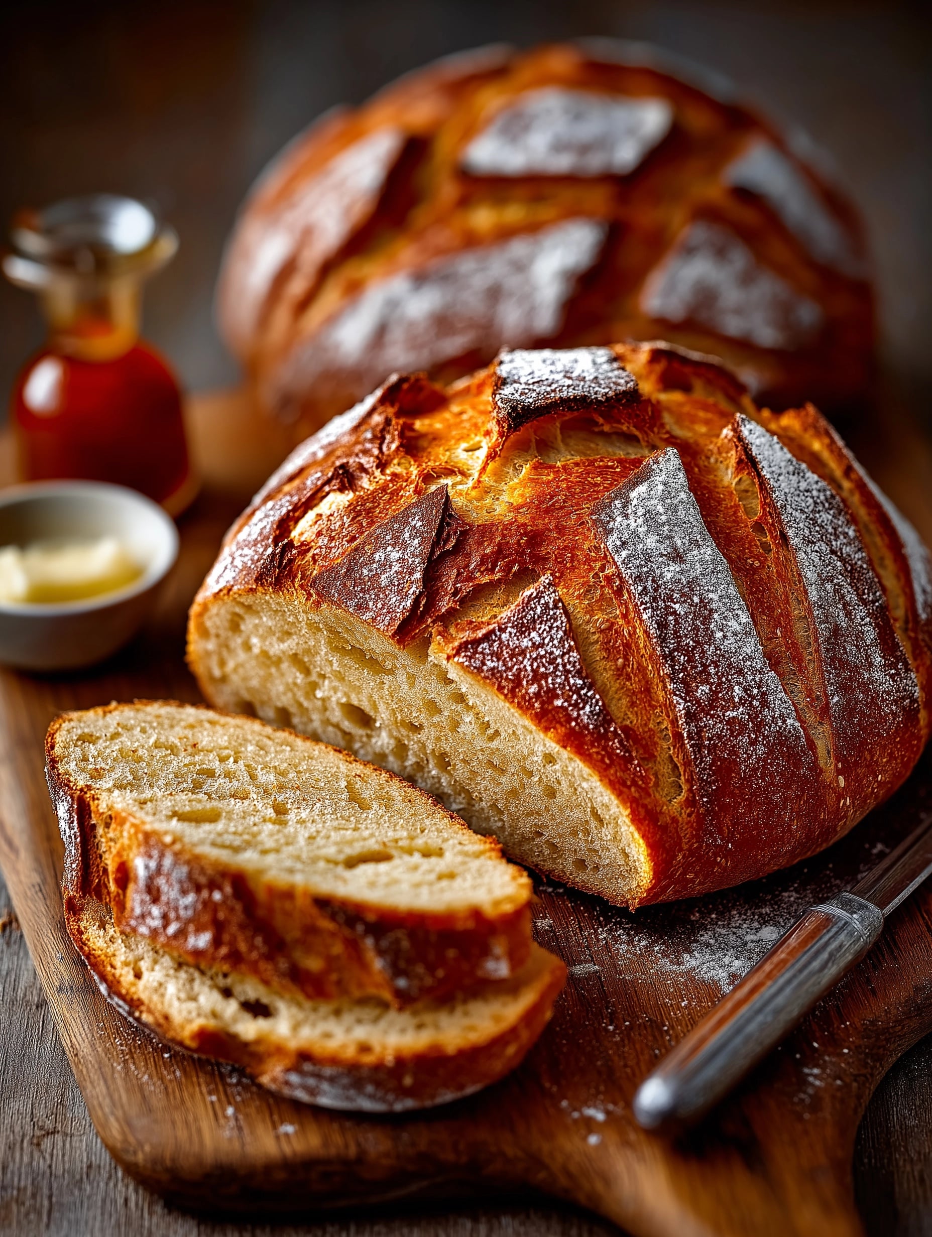 Easiest Ever No Knead Sourdough Bread Recipe - Recipe Image