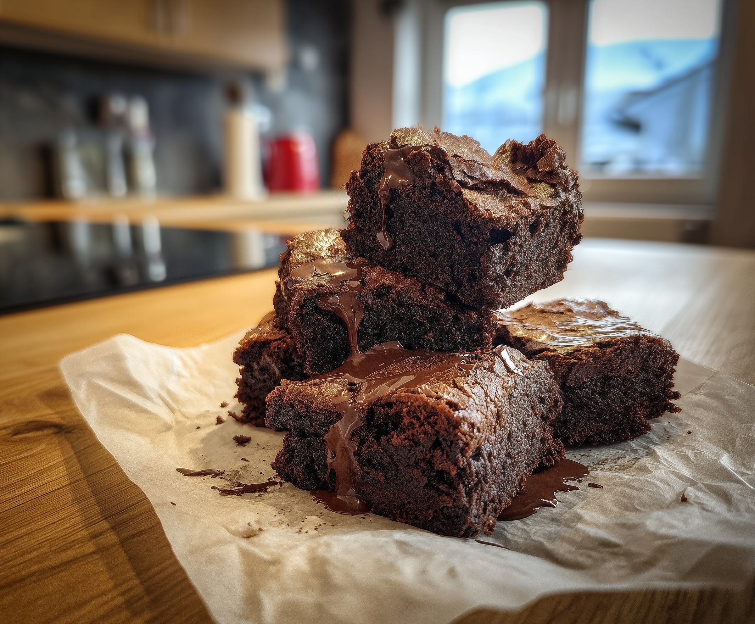 Vegan Christmas Pudding Brownies Recipe - Recipe Image