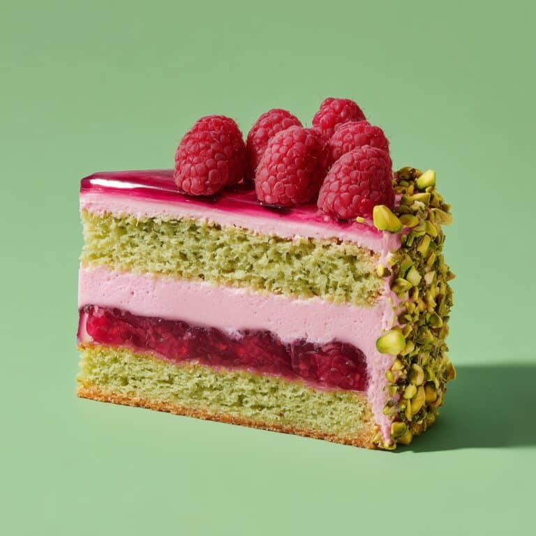 Pistachio Raspberry Cake Recipe