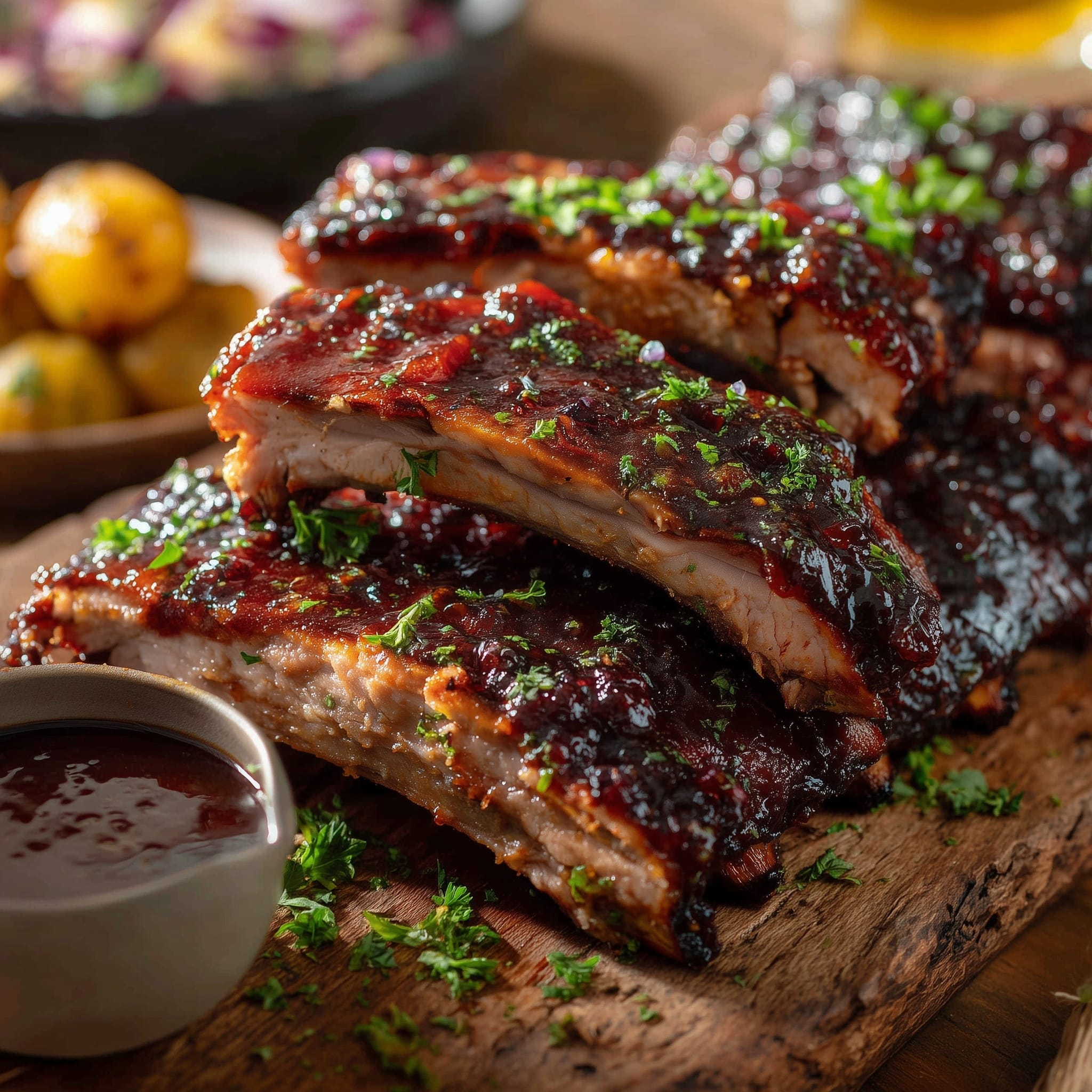 Instant Pot Baby Back Ribs with Barbecue Sauce Recipe - Recipe Image