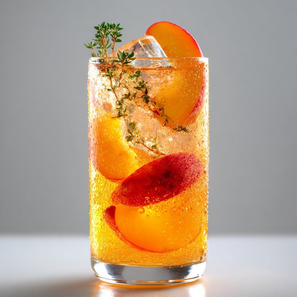 Chilled Peach Moscato Sangria Recipe - Recipe Image