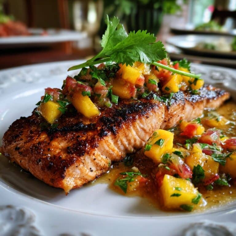 Healthy Grilled Salmon with Mango Salsa Recipe