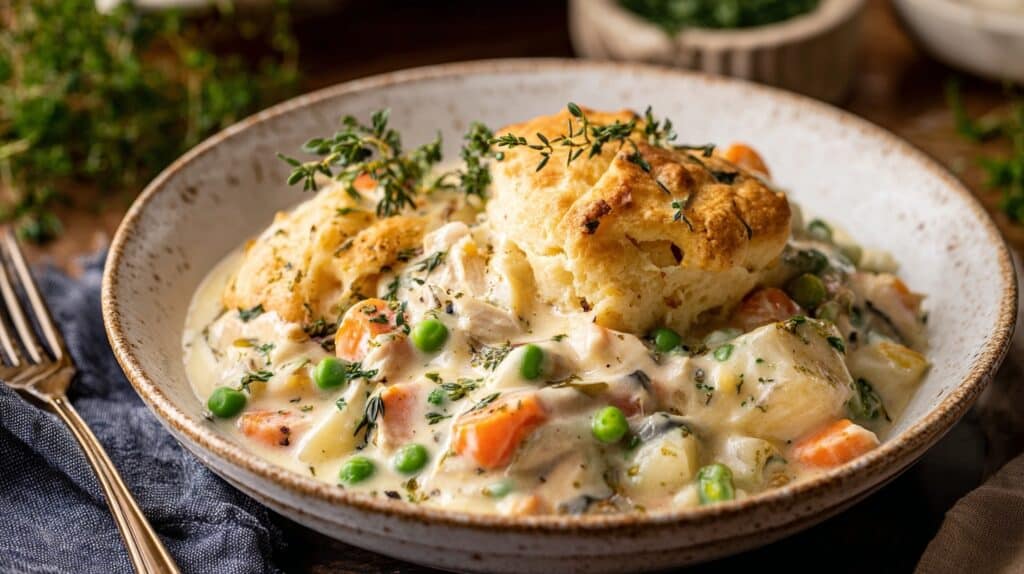 Creamy Chicken Pot Pie Orzo Recipe