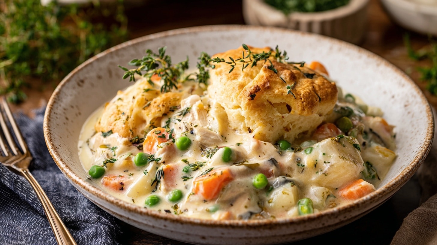Creamy Chicken Pot Pie Orzo Recipe - Recipe Image