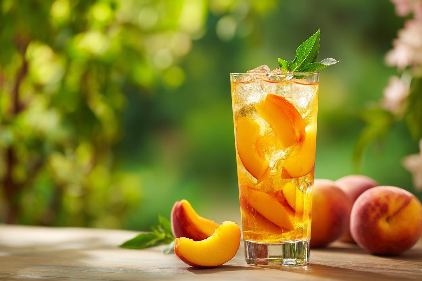 Deliciously Fresh Peach Lemonade for Your Summer Sips Recipe - Recipe Image