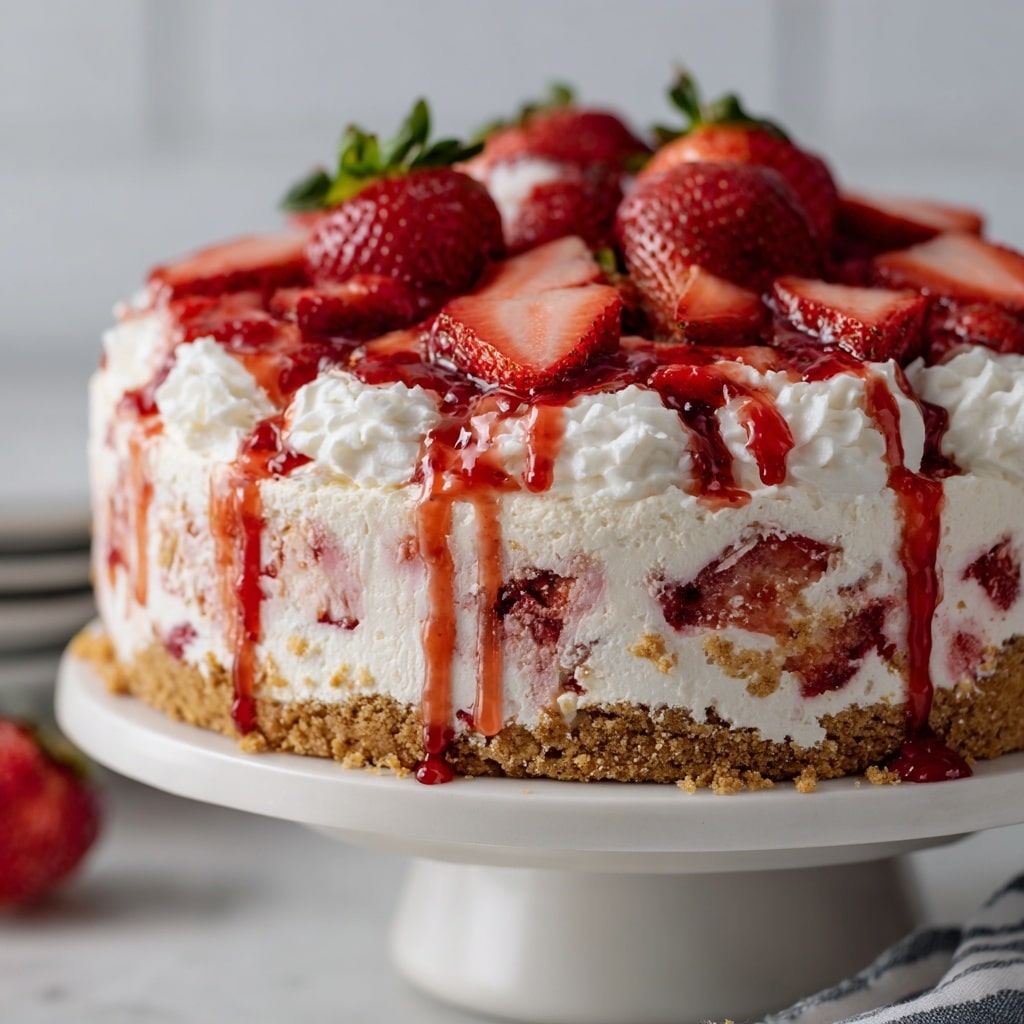 Strawberry Brownie Cheesecake Recipe