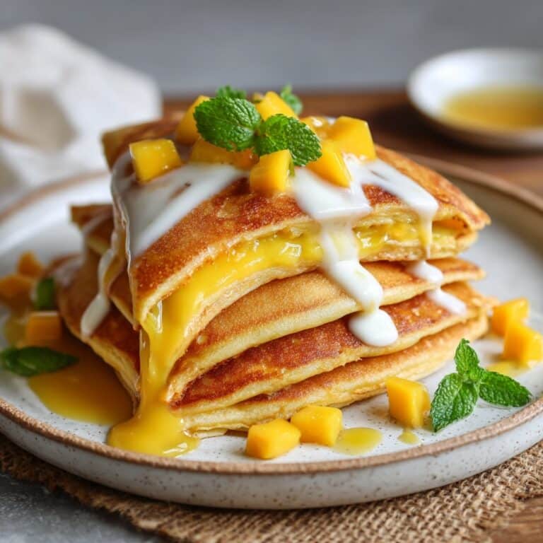 Easy Hong Kong Style Mango Pancake Recipe