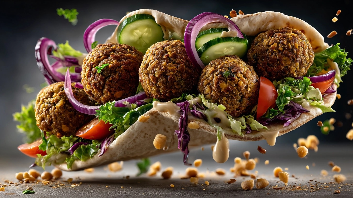 Edamame Falafel Wraps Recipe - Recipe Image