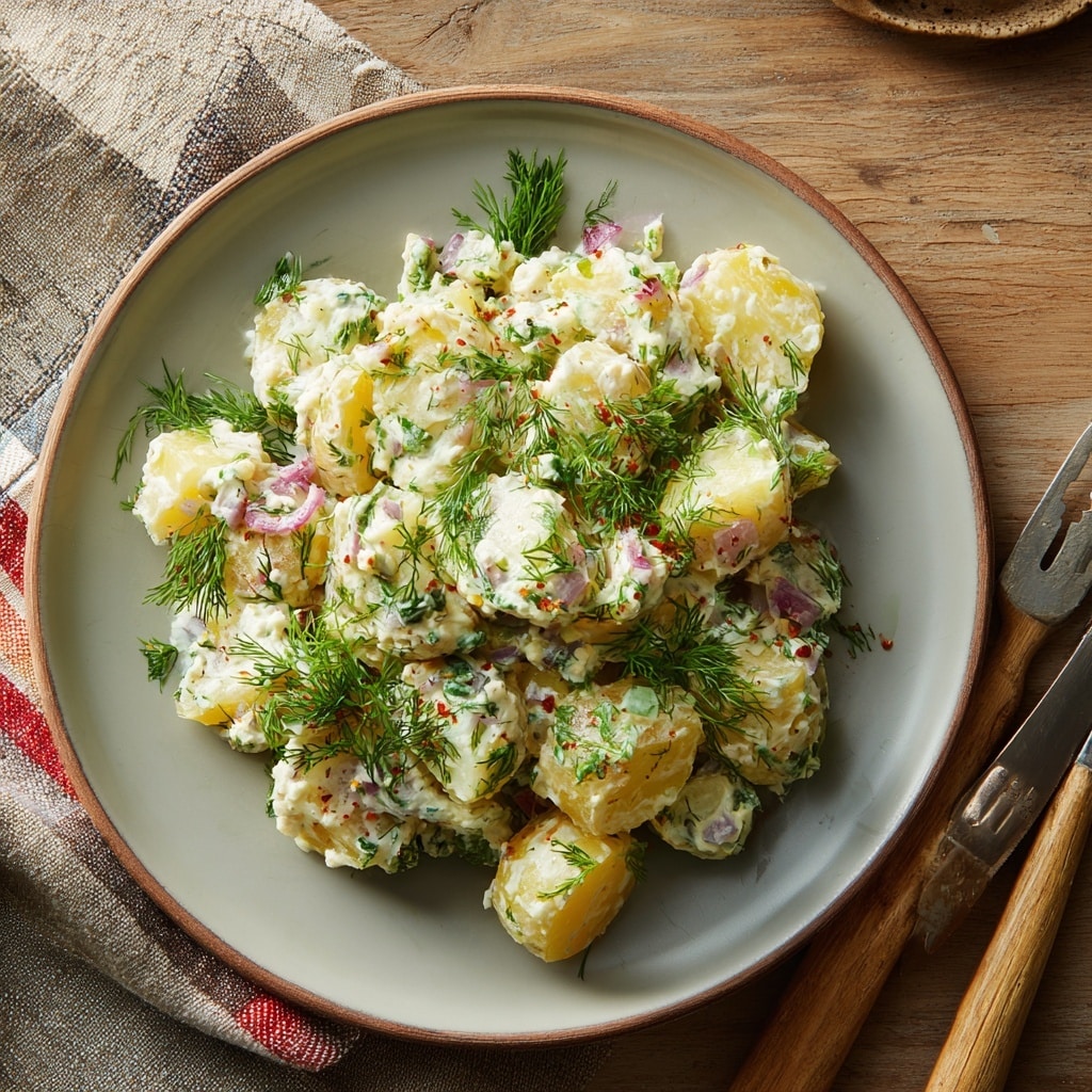 Greek Potato Salad with Kalamata Olives, Sun-Dried Tomatoes, and Feta Recipe - Recipe Image