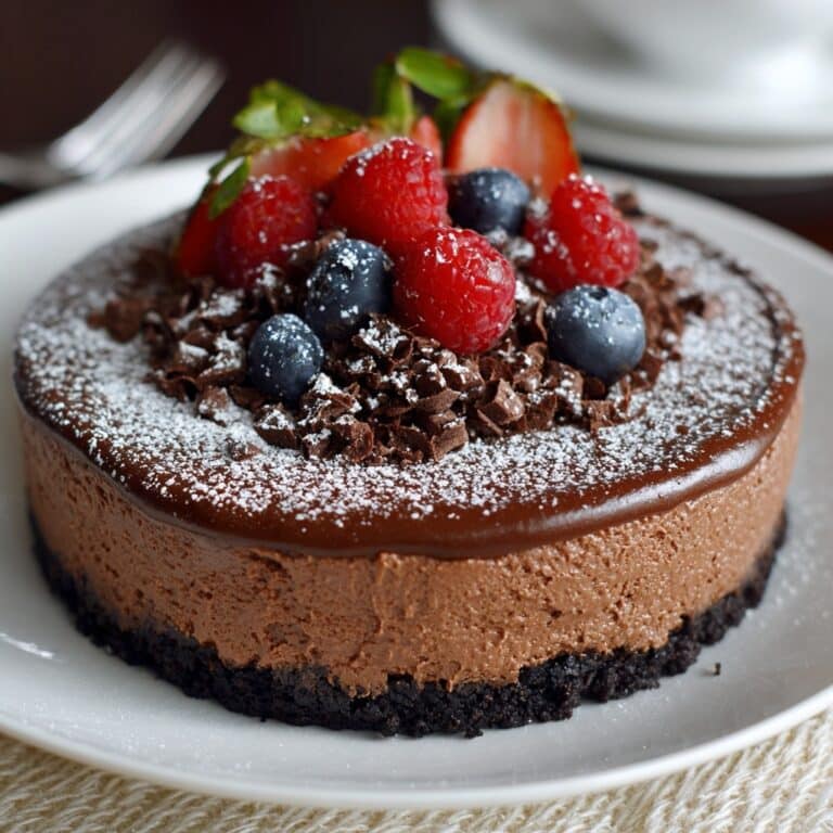 Easy No-Bake Chocolate Pie Recipe