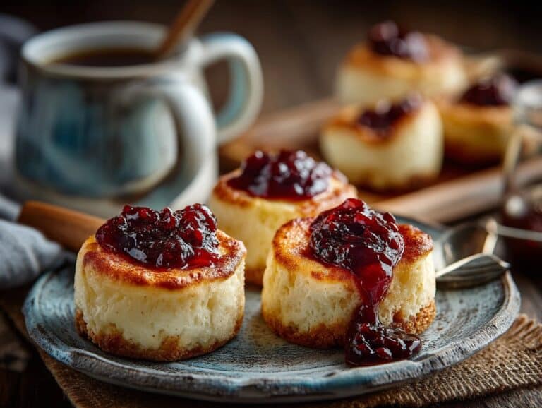 Mini Cheesecake with Strawberry Compote Recipe