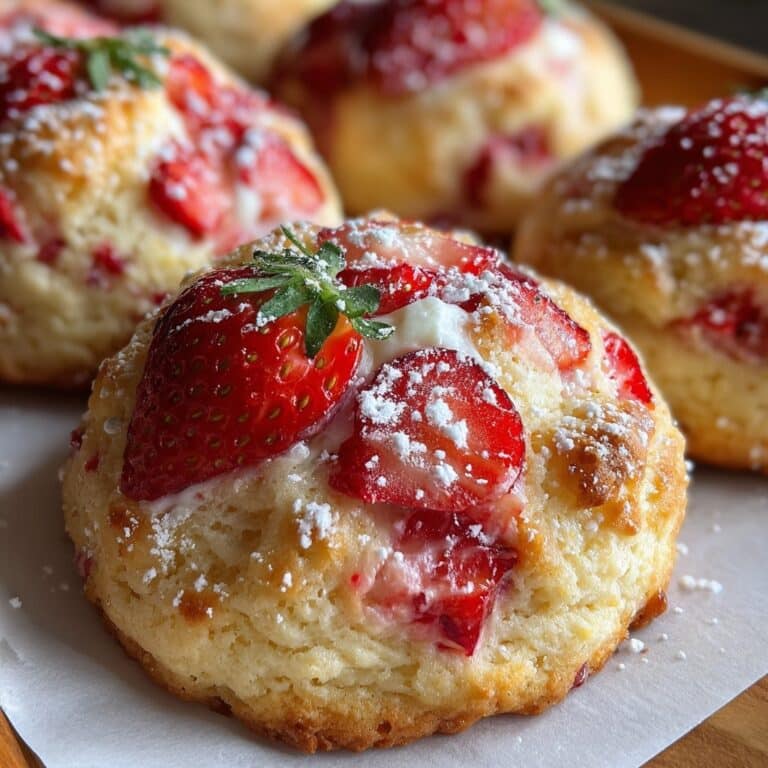 Strawberry Muffins with Crumble Topping and Strawberry Glaze Recipe