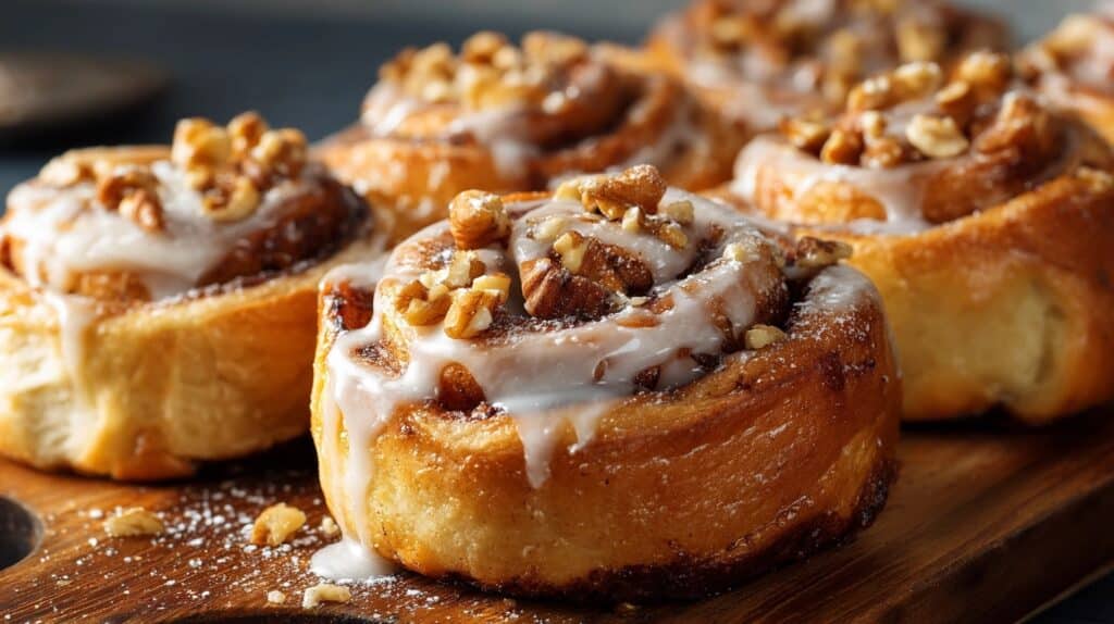 Reese’s Sweet Rolls with Peanut Butter and Chocolate Drizzle Recipe