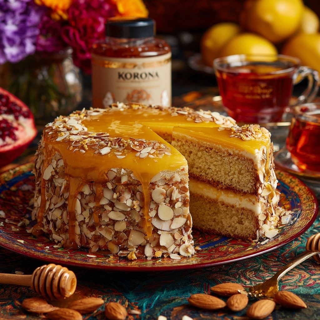 King Oscar II Cake aka Almond Cake Recipe - Recipe Image